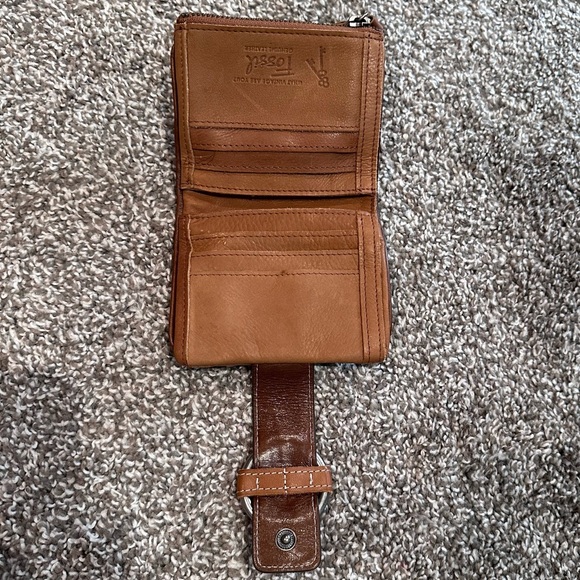 Small fossil leather and print wallet - Picture 3 of 6